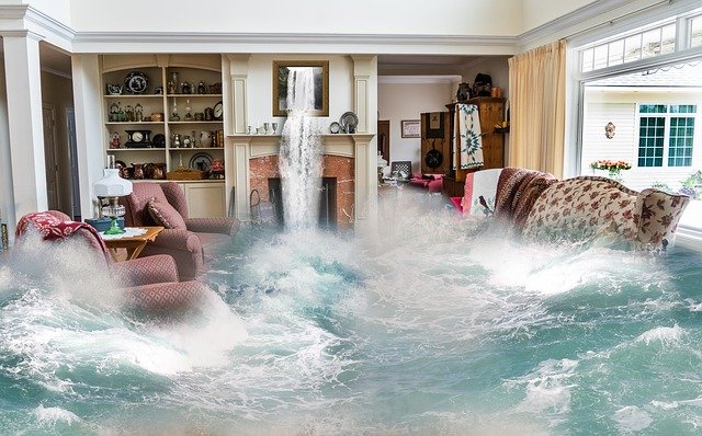 potopa v obýváku